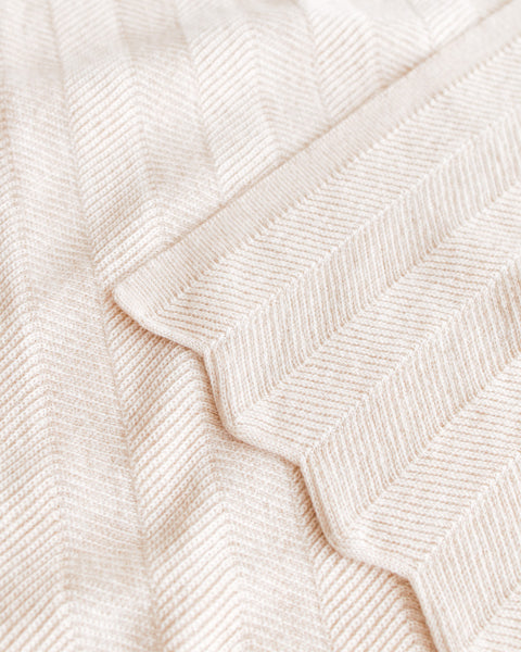 Merino Wool Blanket Freddie - cream <br>hvid