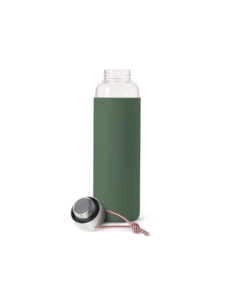 Glass Water Bottle with Protect Sleeve - Olive