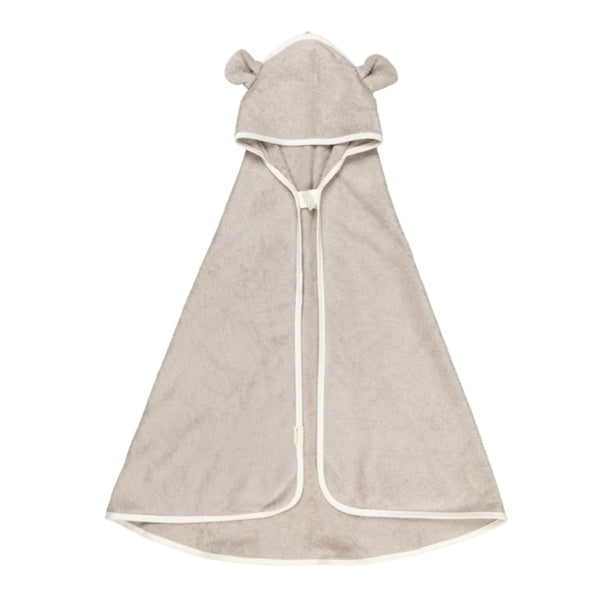 Hooded Baby Towel - Bear - Beige <br> Fabelab
