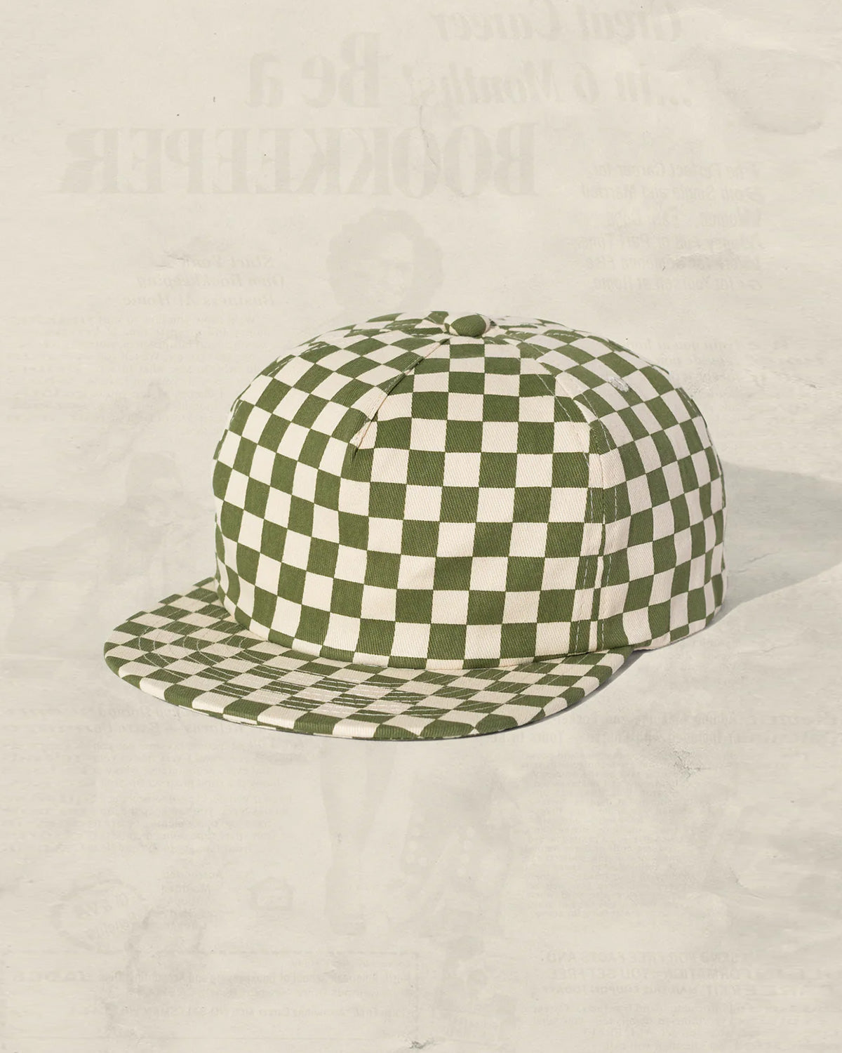 Kids Checkerboard Field Trip Hat - cactus <br> WELD MFG