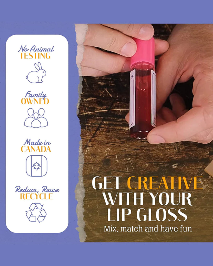 Kiss Naturals DIY Lava Lip Gloss Kit for Kids <br> Earthy Good