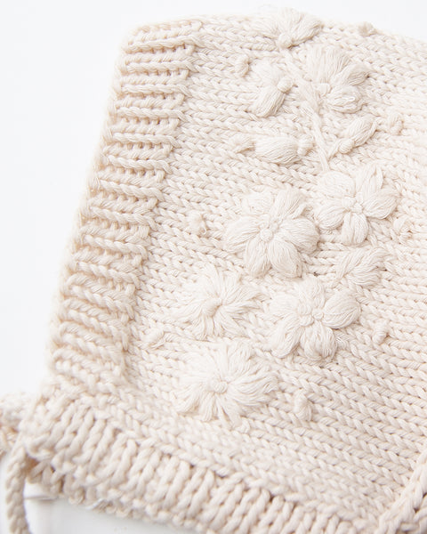 Handmade Organic Cotton Bonnet - Maya