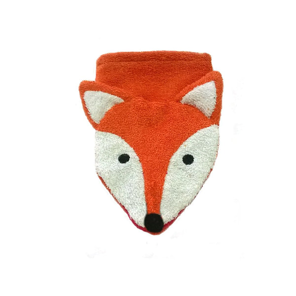Organic Cotton Washcloth Puppet - fox