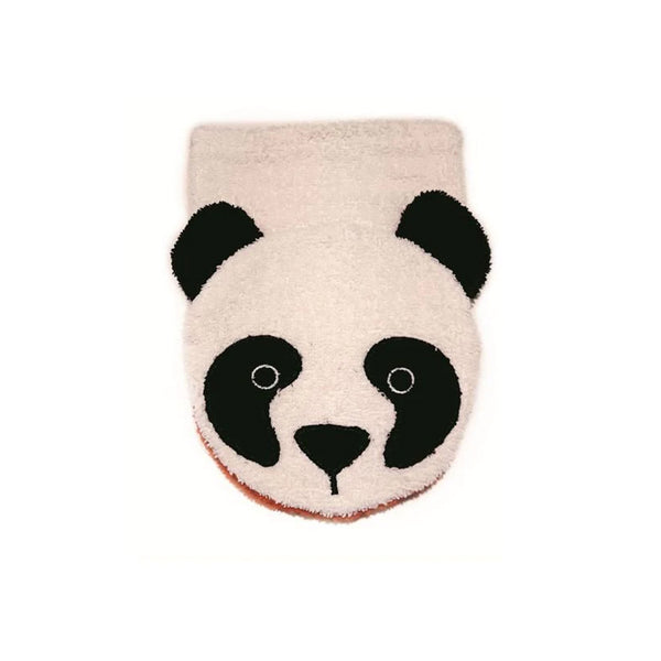 Organic Cotton, Washcloth Mitt Panda Bear