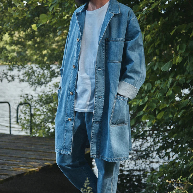 Comprida Denim Jacket <br>Poudre Organic