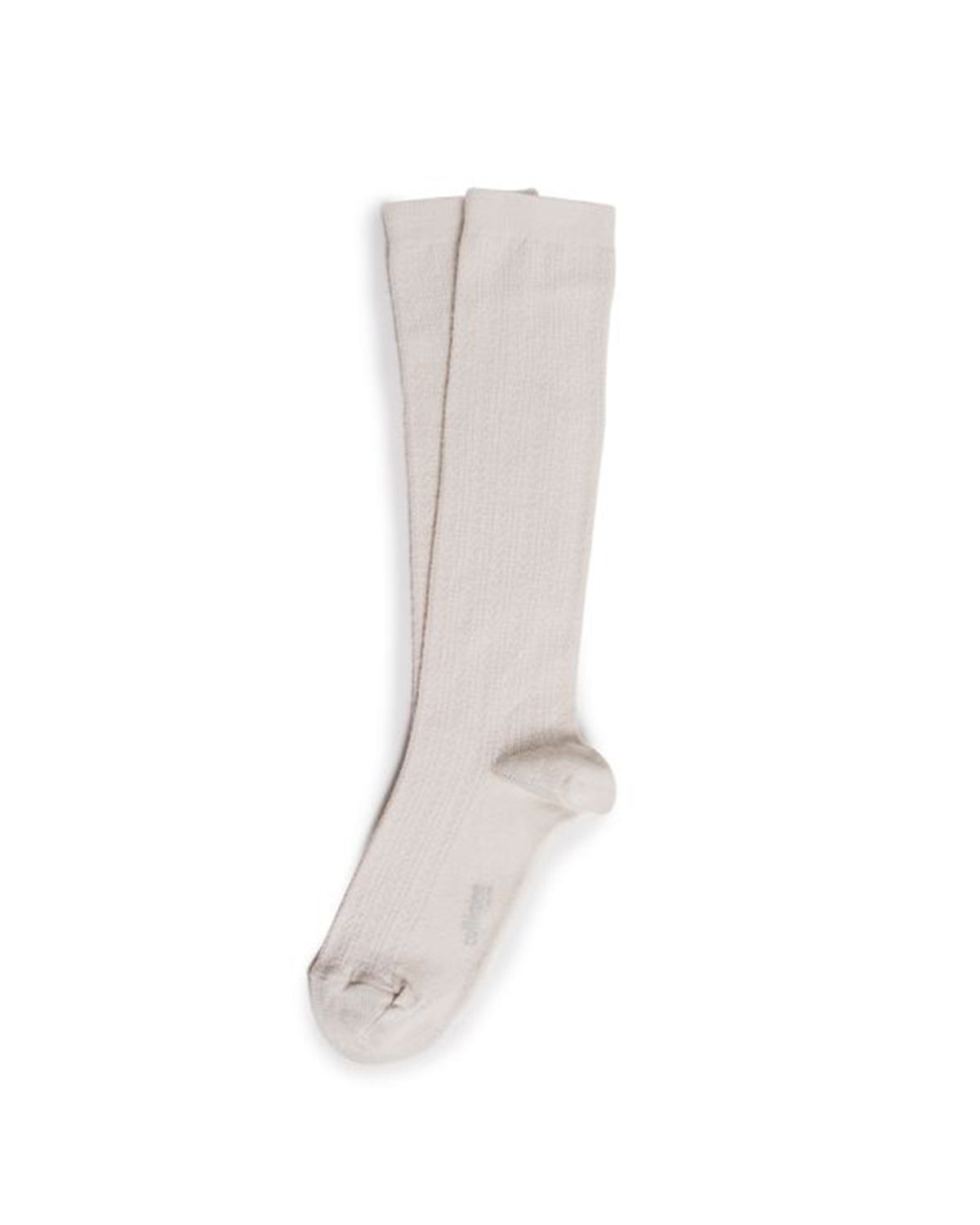 Women's Pointelle Merino Wool Knee-high Socks - cream