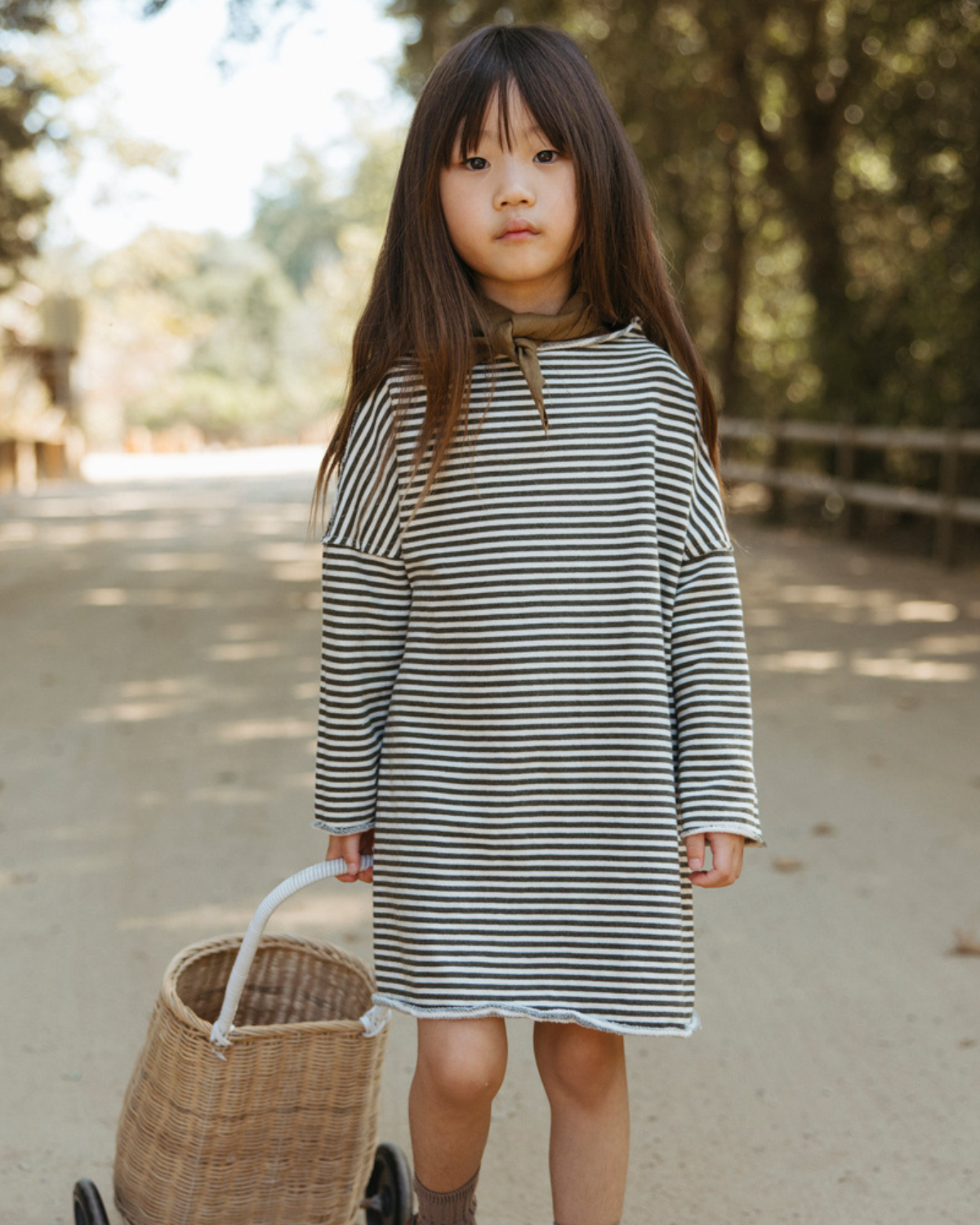 French Terry Pullover Dress