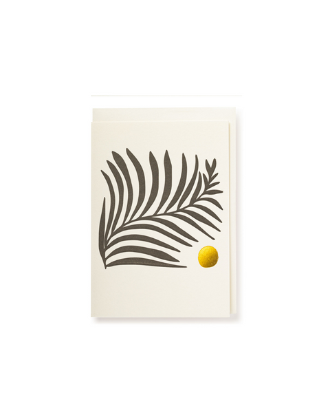 Our fabulous friend Darren McGee and his stunning minimalist designs always make us swoon. The white fern card set with it's gorgeous gold detailing is perfect to have on hand for any occasion.