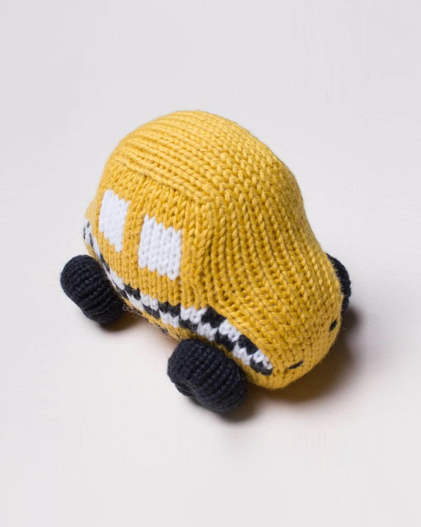 knitted taxi rattle
