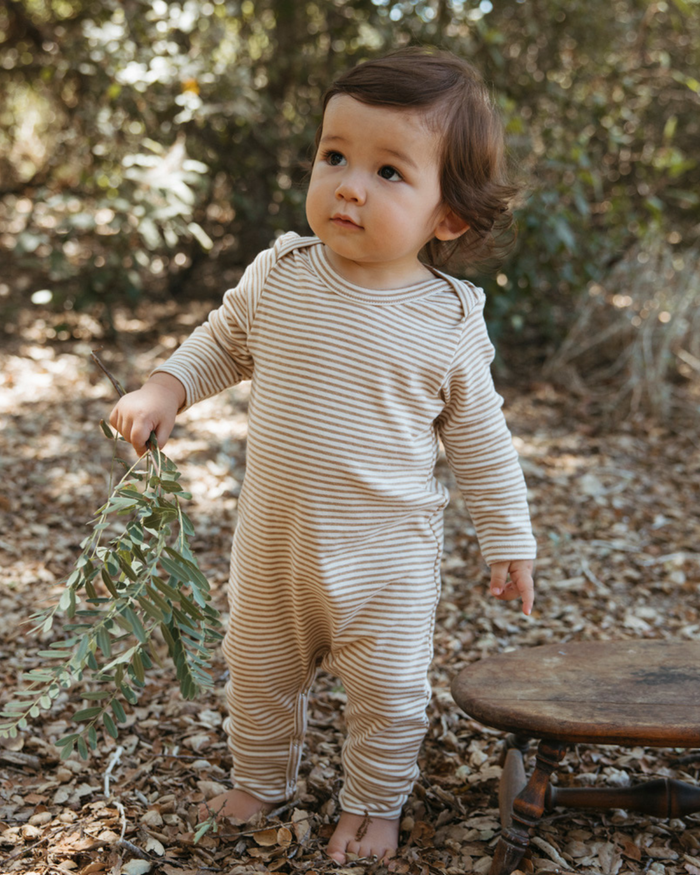 Girls Lil Sis Mauve Rib Knit Romper by Three Sisters