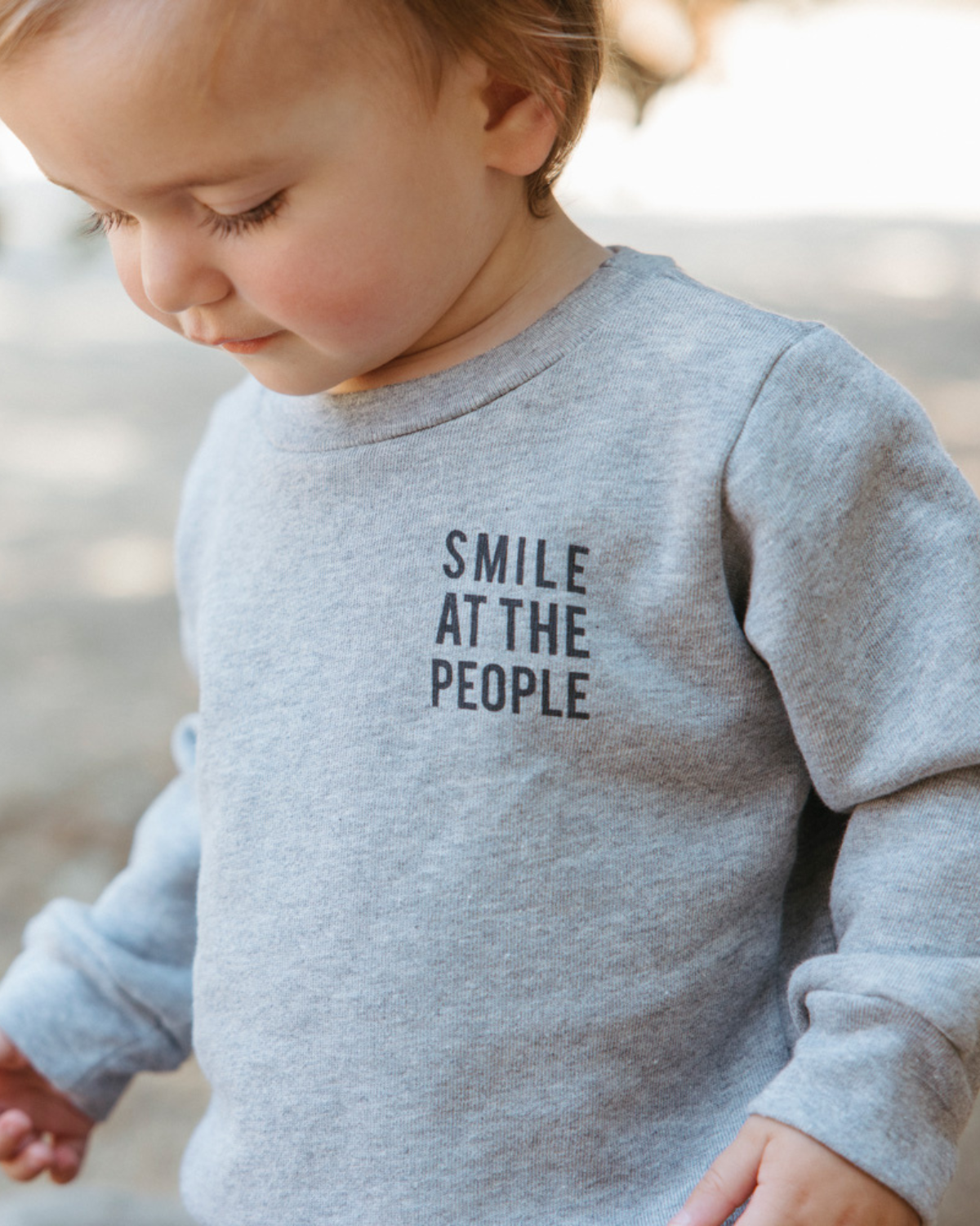 Baby Smile at the People Crewneck