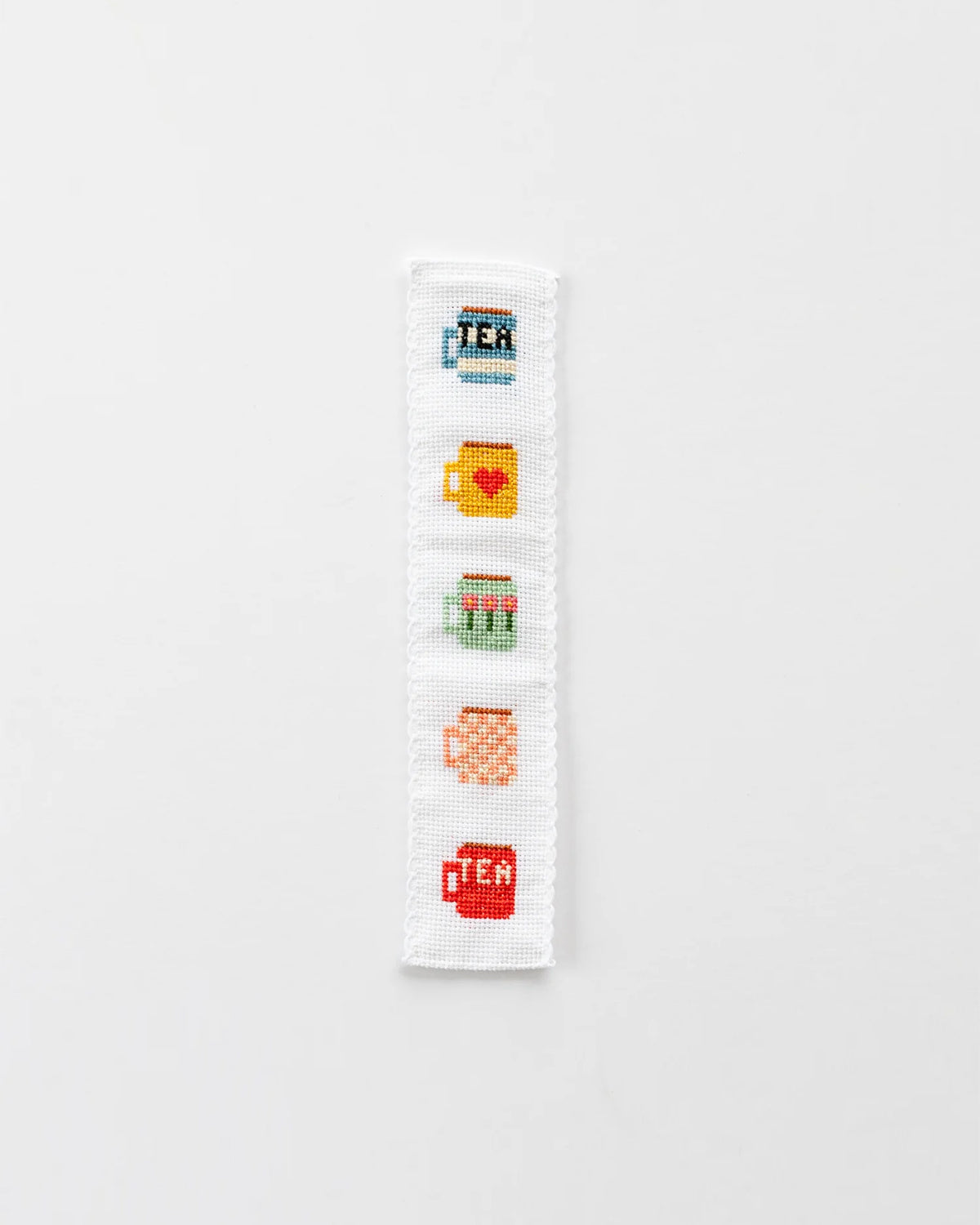 Bookmark Cross Stitch Kit - Tea/Mugs