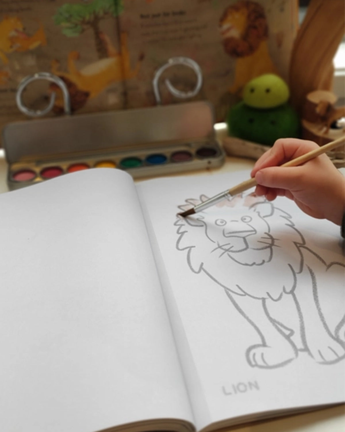 Toddler's First Coloring Book - Endangered Animals