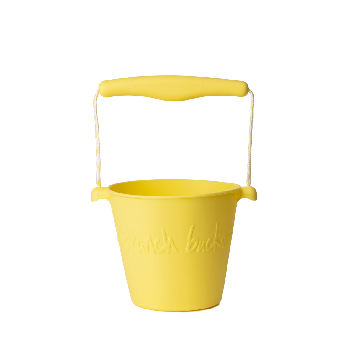 Silicone Beach Bucket - yellow