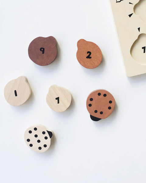 Wooden Puzzle - Count to 10 Ladybugs <br>Wee Gallery