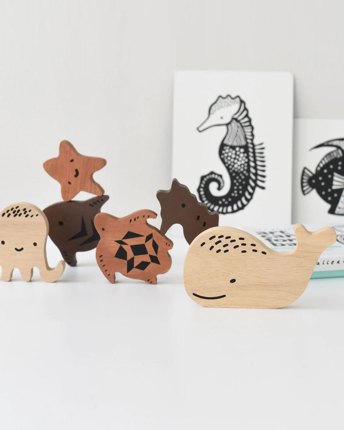 Wooden Puzzle - Ocean Animals- <br>Wee Gallery