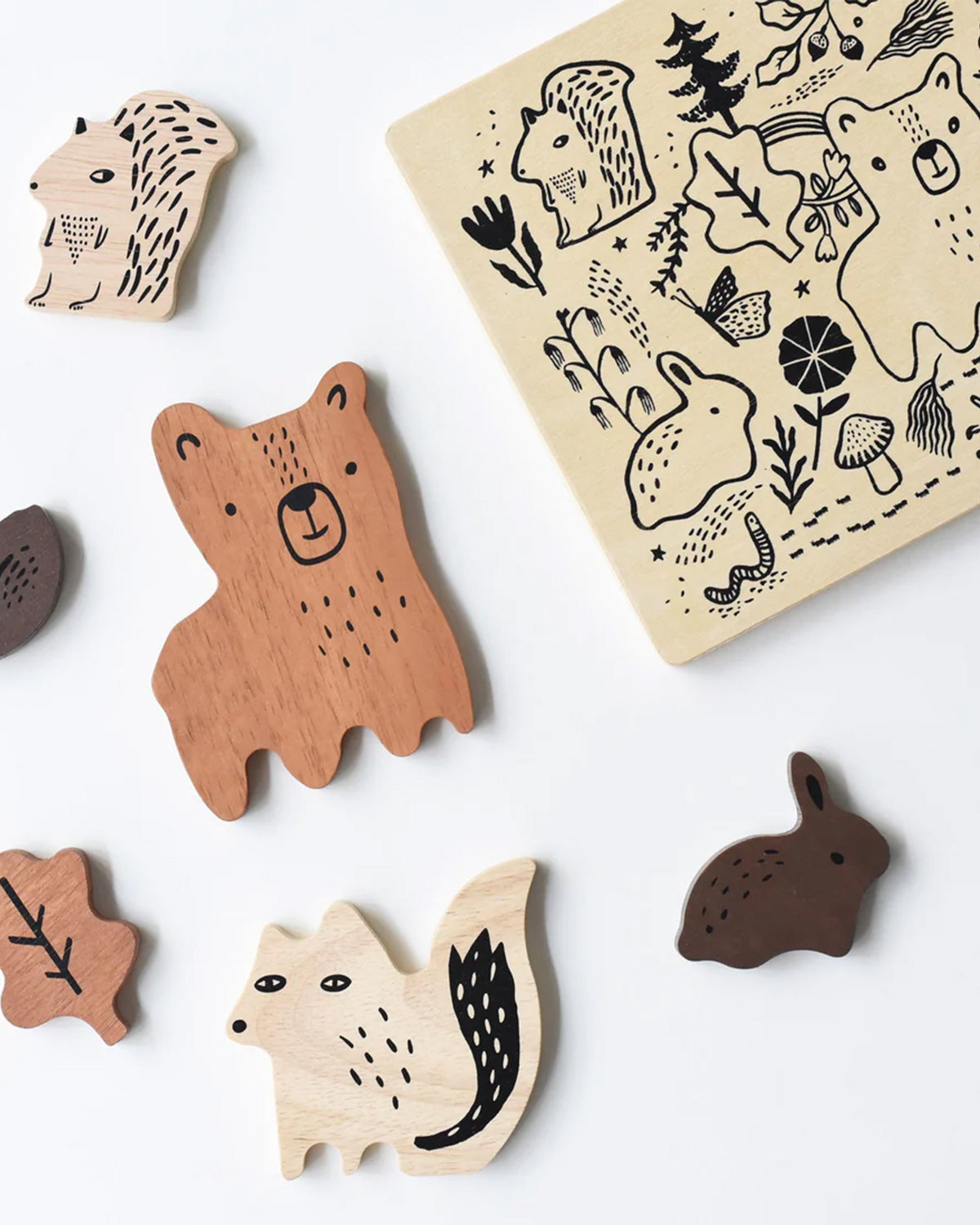 Wooden Puzzle - Woodland Animals <br>Wee Gallery