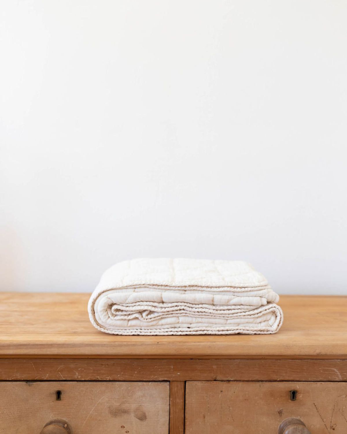 quilted blanket crib - natural
