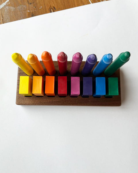 Wooden Crayon Holder 8 Sticks/8 Blocks <br> Filana