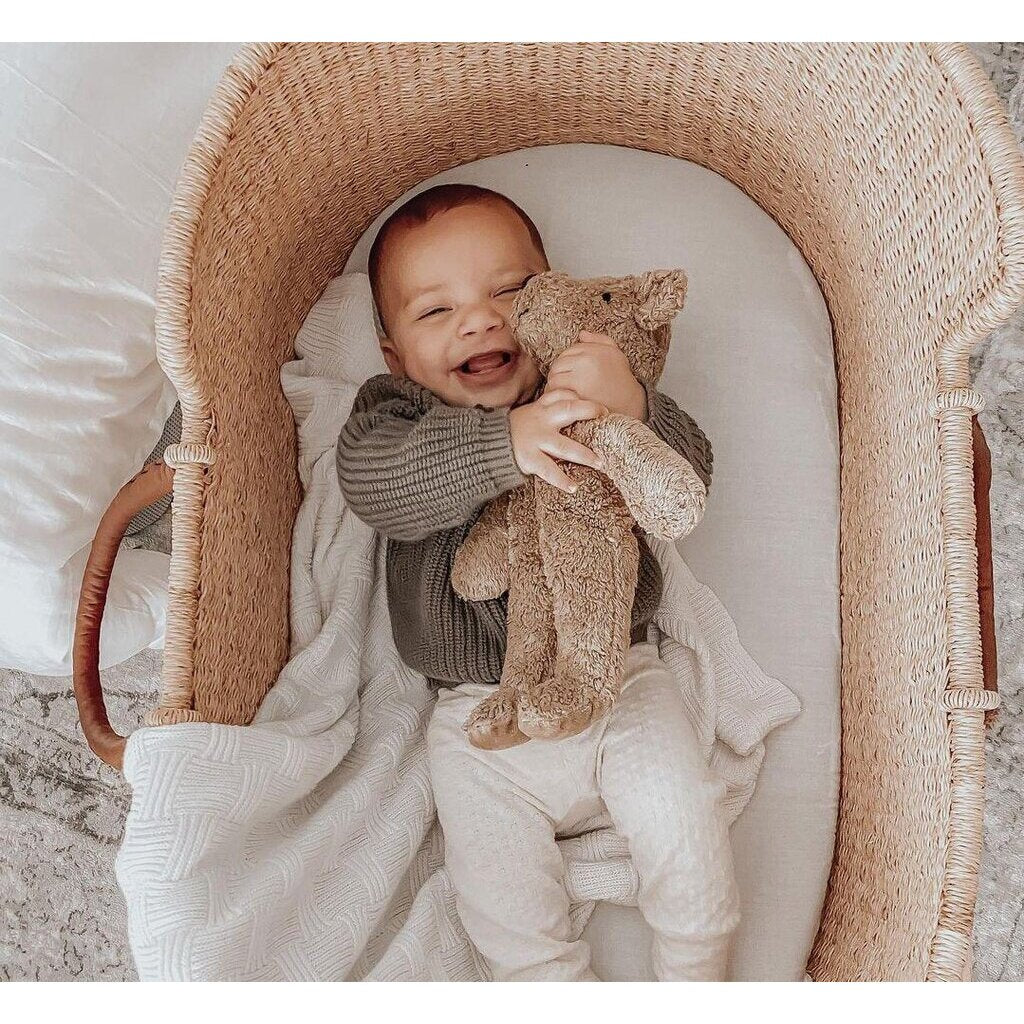 Floppy Tan Bear - Small <br>Senger