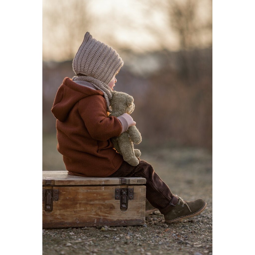 Floppy Tan Bear - Small <br>Senger