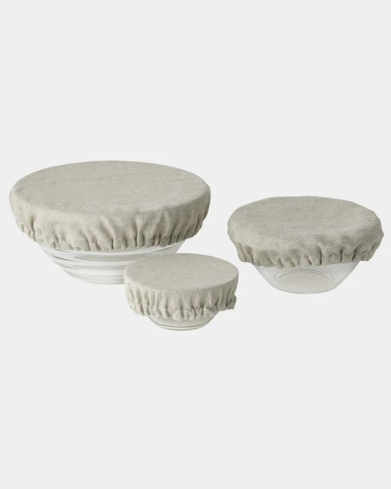 Linen Bowl Cover Set  <br> Fog Linen