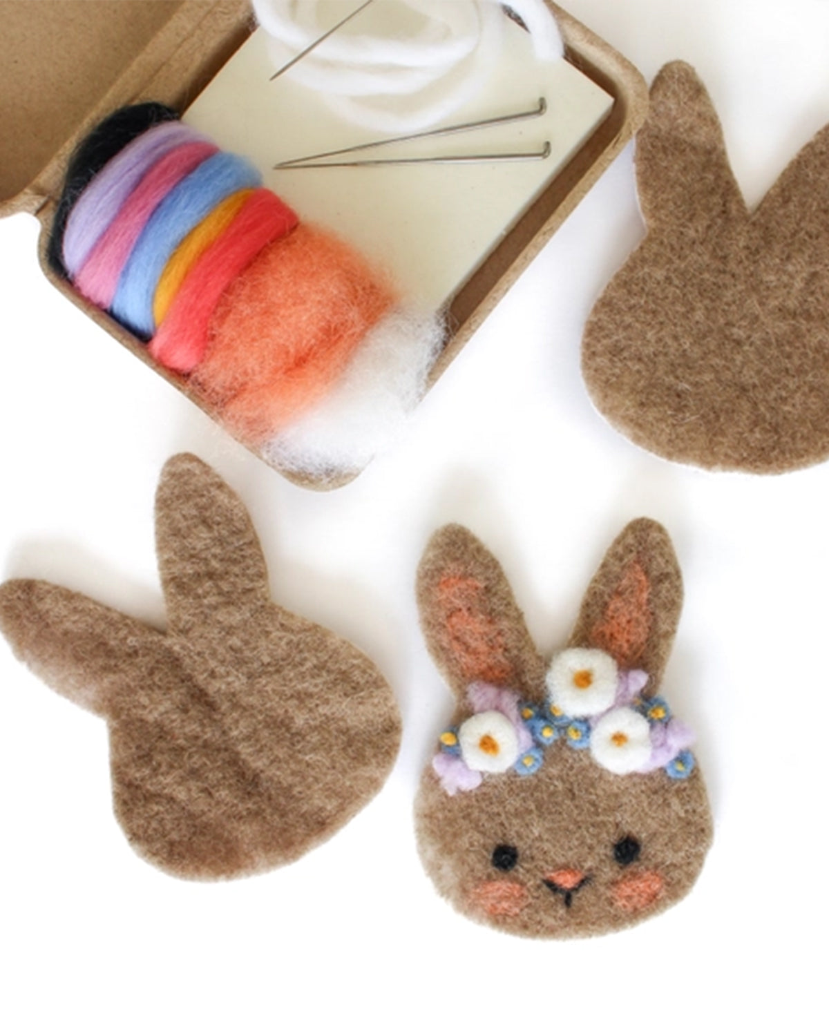 Bunny Felt Crafting Kit - 3 bunnies