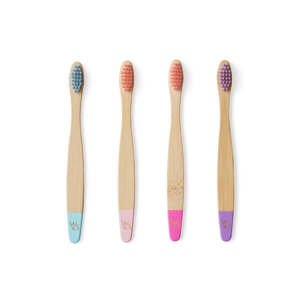 Children's Bamboo Toothbrushes - 4 pack