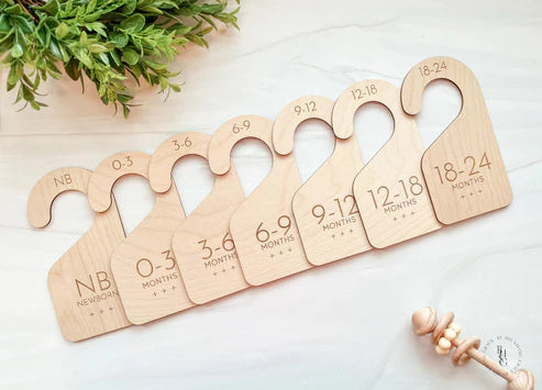 Wooden Size Dividers - classic numbers