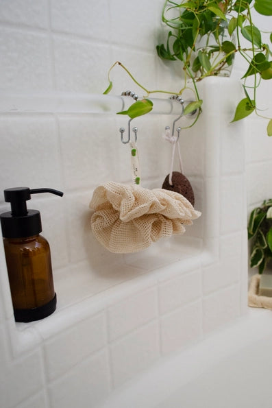 Organic Cotton Shower Pouf