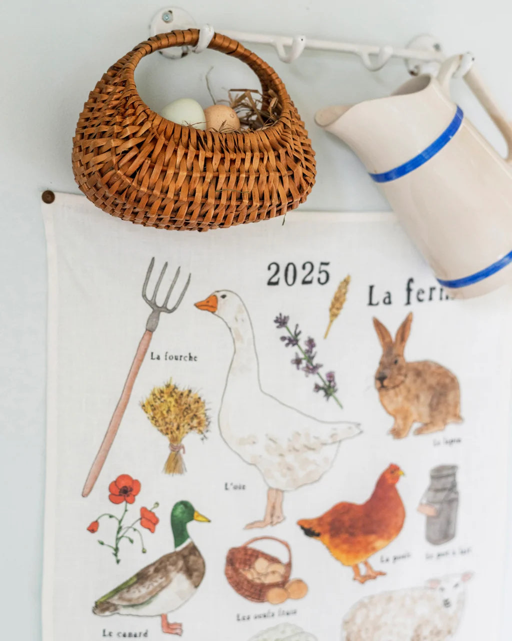 2025 Linen Calendar - farms in france <br> Fog Linen