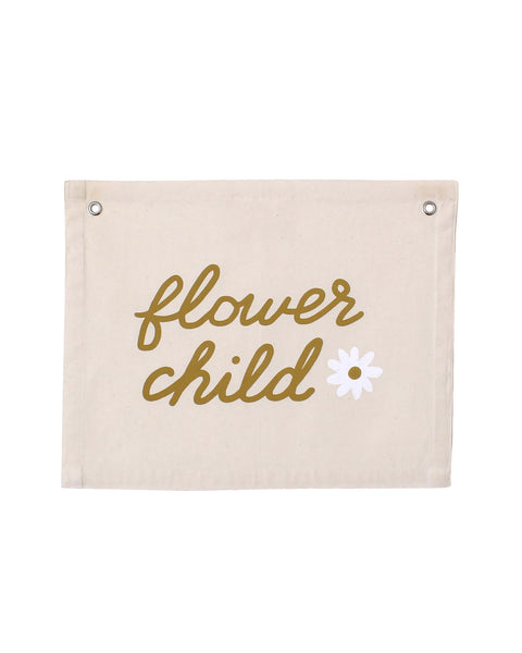 Flower Child Canvas Banner