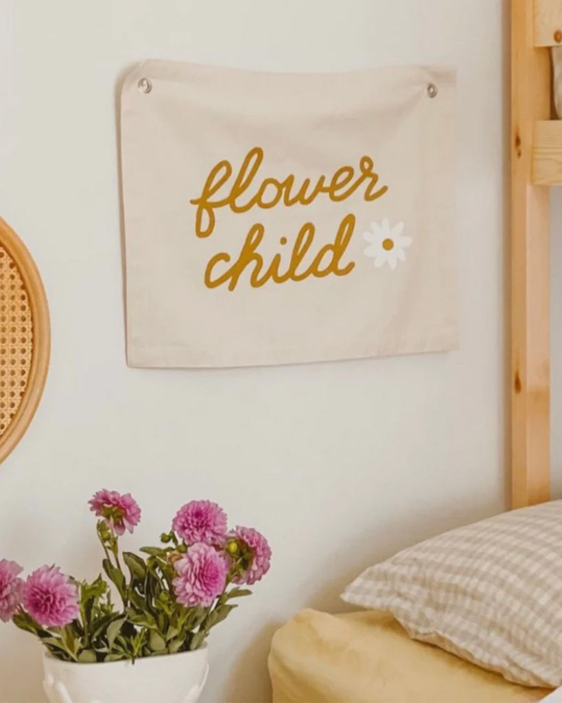 Flower Child Canvas Banner