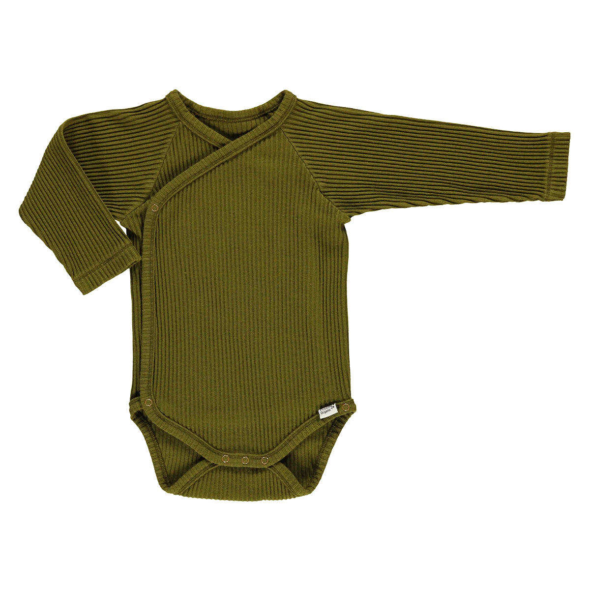 Long Sleeve Ribbed Bodysuit <br>Poudre Organic