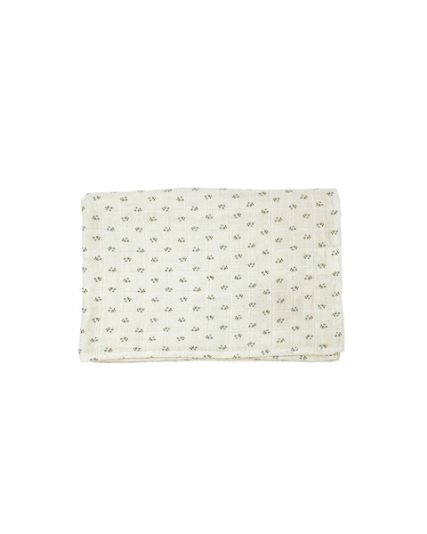 Muslin Swaddle - hors saison blue surf <br>Poudre Organic