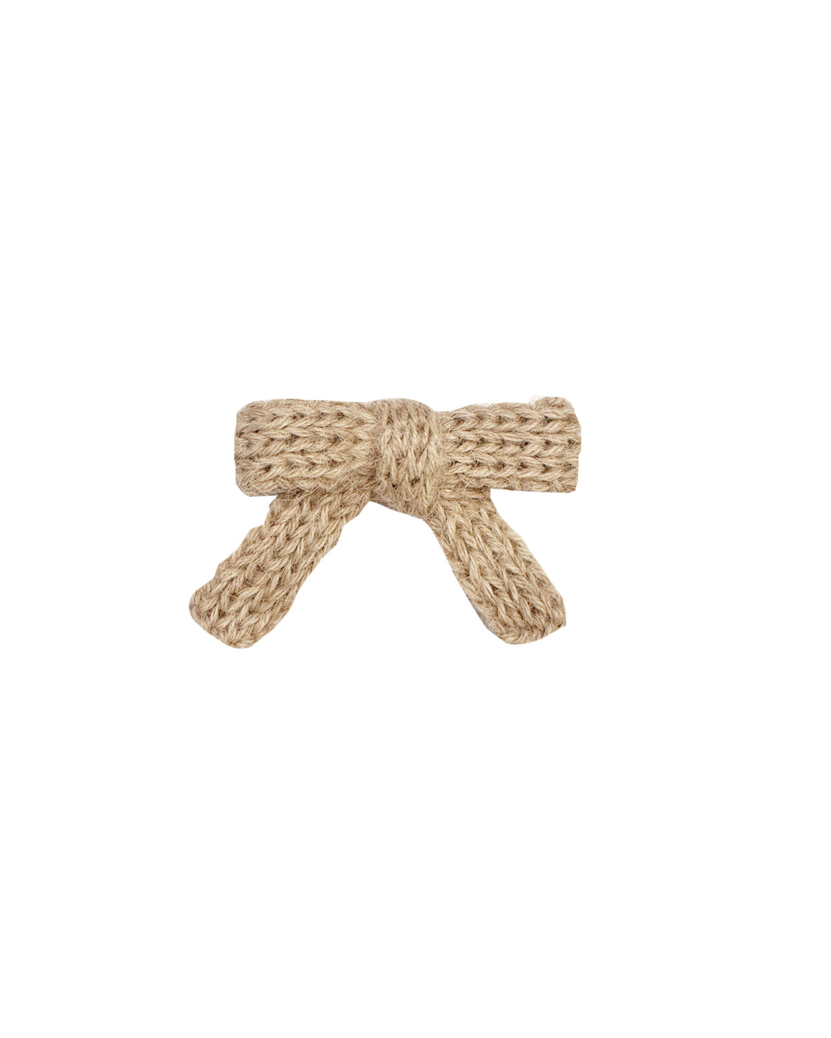 Knit Hair Clip - latte