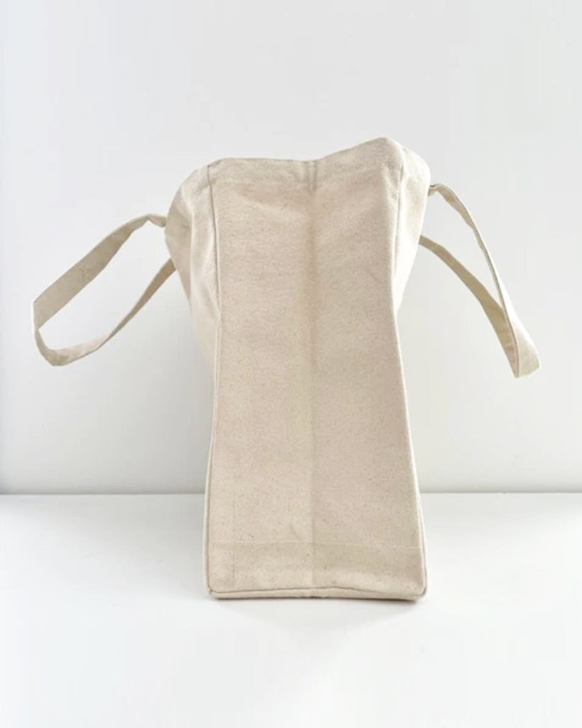 Multi-Pocket Organic Cotton Farmers Market Tote Bag