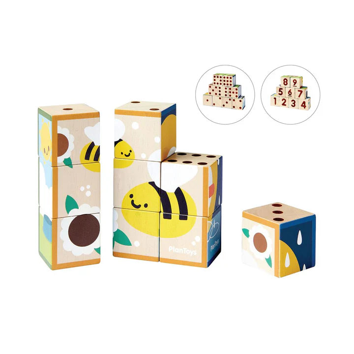 Animal Puzzle Cubes<br> Plan Toys