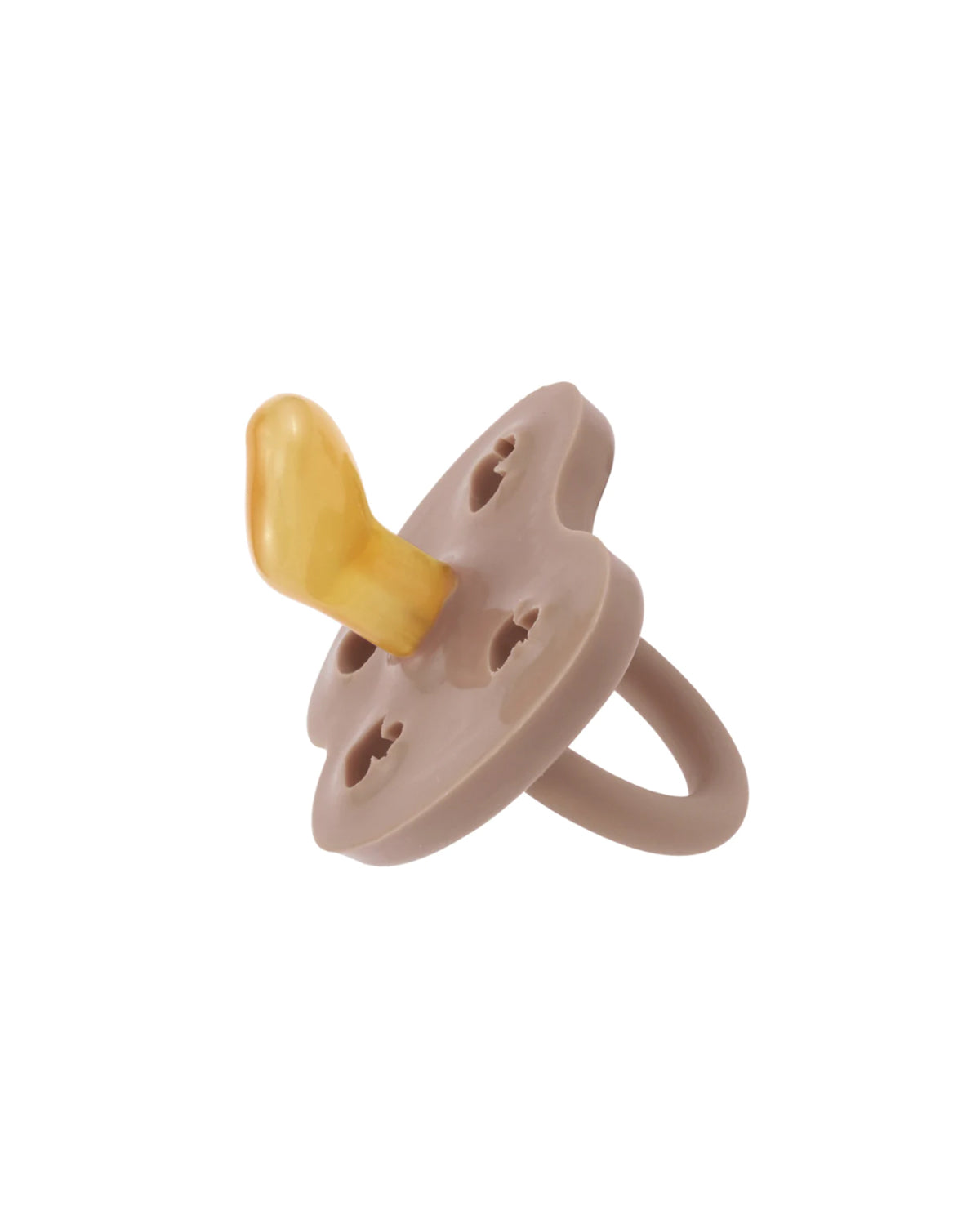 Natural Rubber Pacifier Orthodontic 3-36 Months - sand <br> Hevea