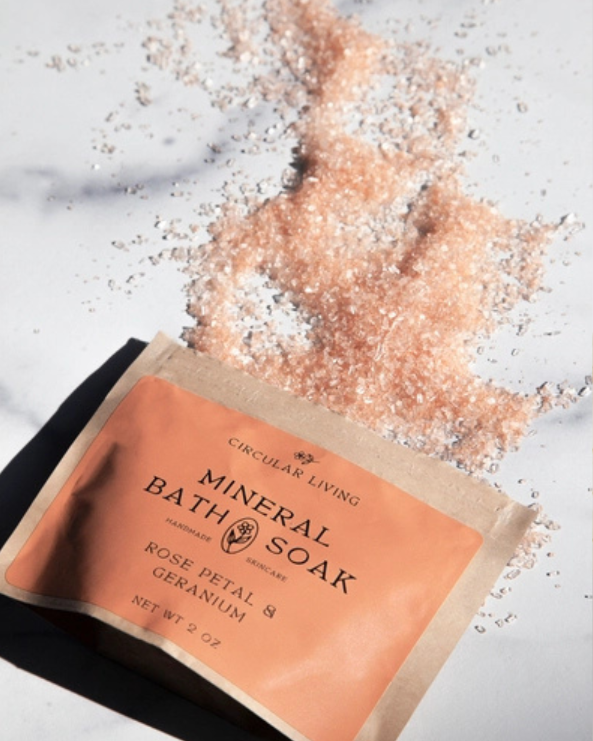 Mineral Bath Soak Sachet, Rose Petal & Geranium
