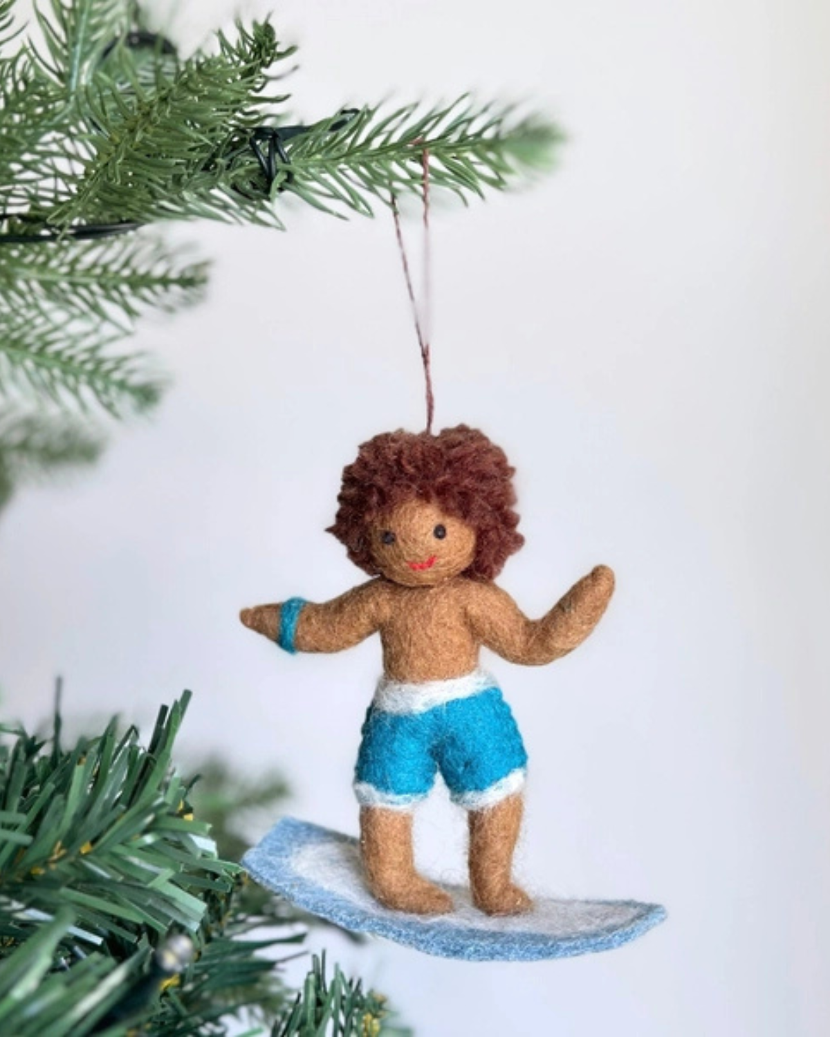 Felt Ornament - Surfer Boy Tan
