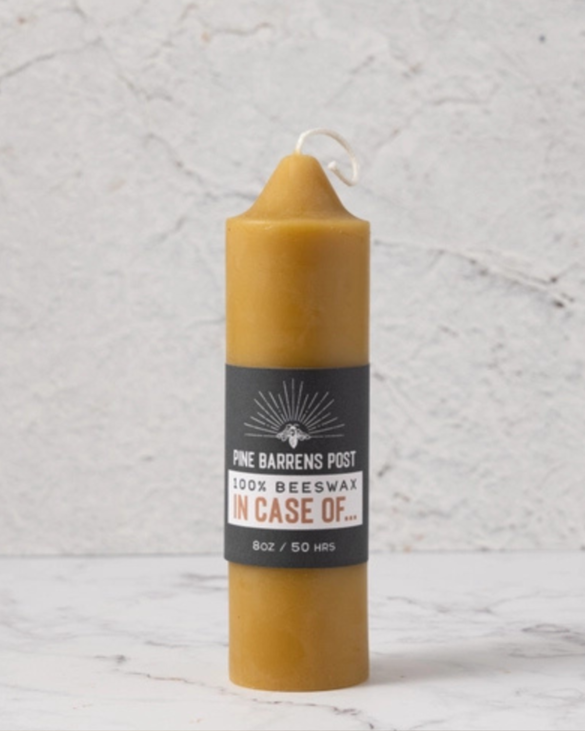 Pure Beeswax Emergency Candle [50+ Hour Burn!]