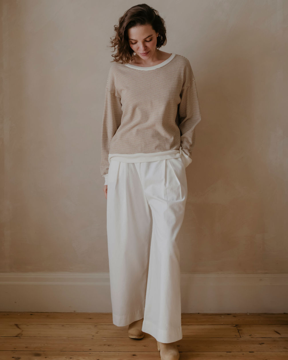 Stripe Crewneck Sweatshirt