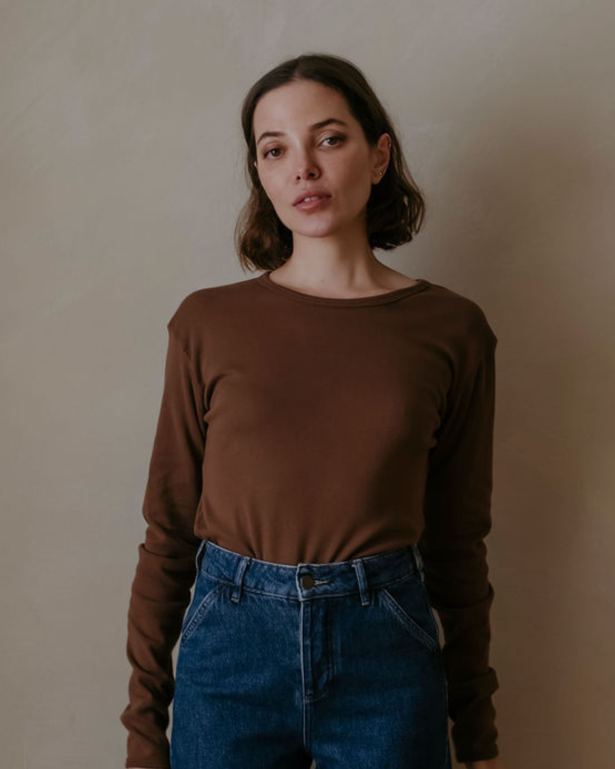 Long Sleeve Rib Tee