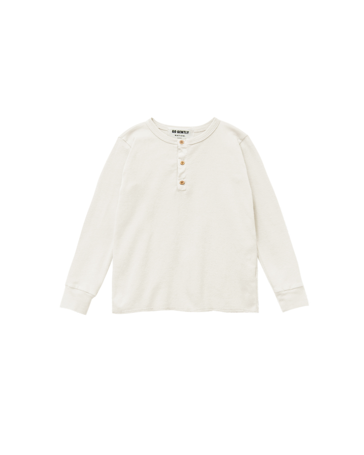 White long-sleeve shirt with buttons on a white background