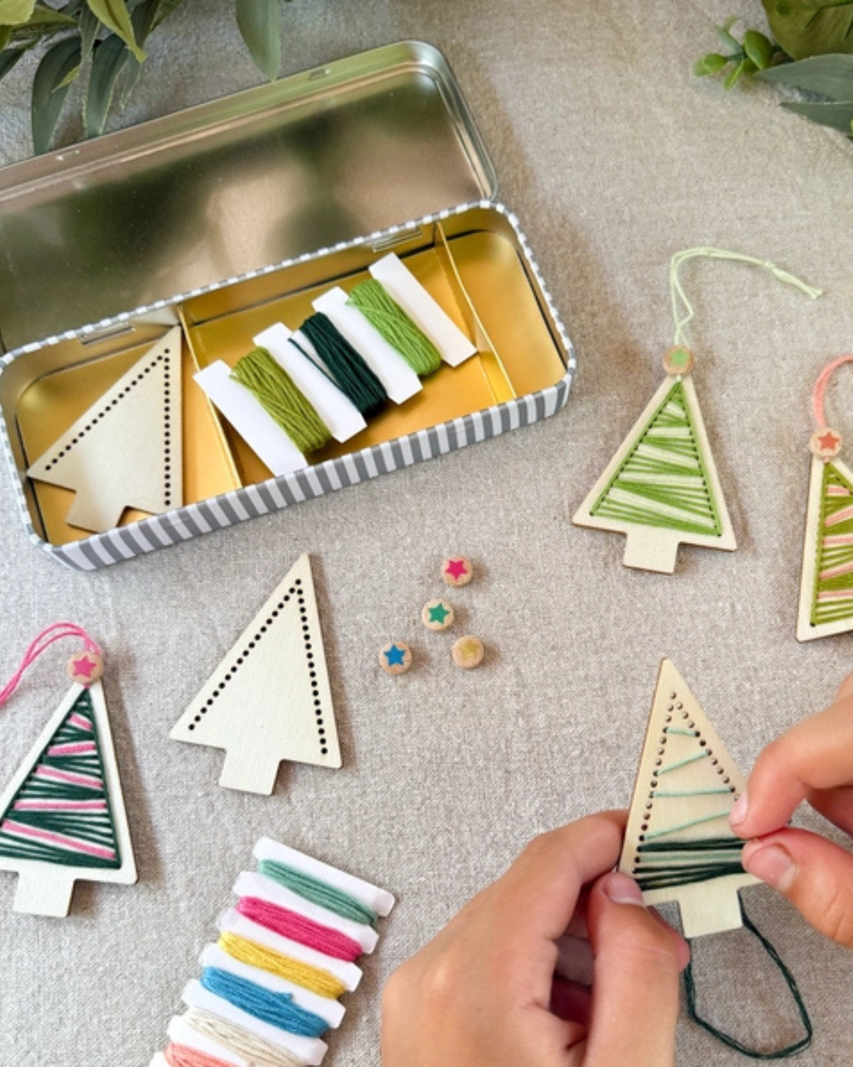 Stitched Christmas Tree Decoration Kit