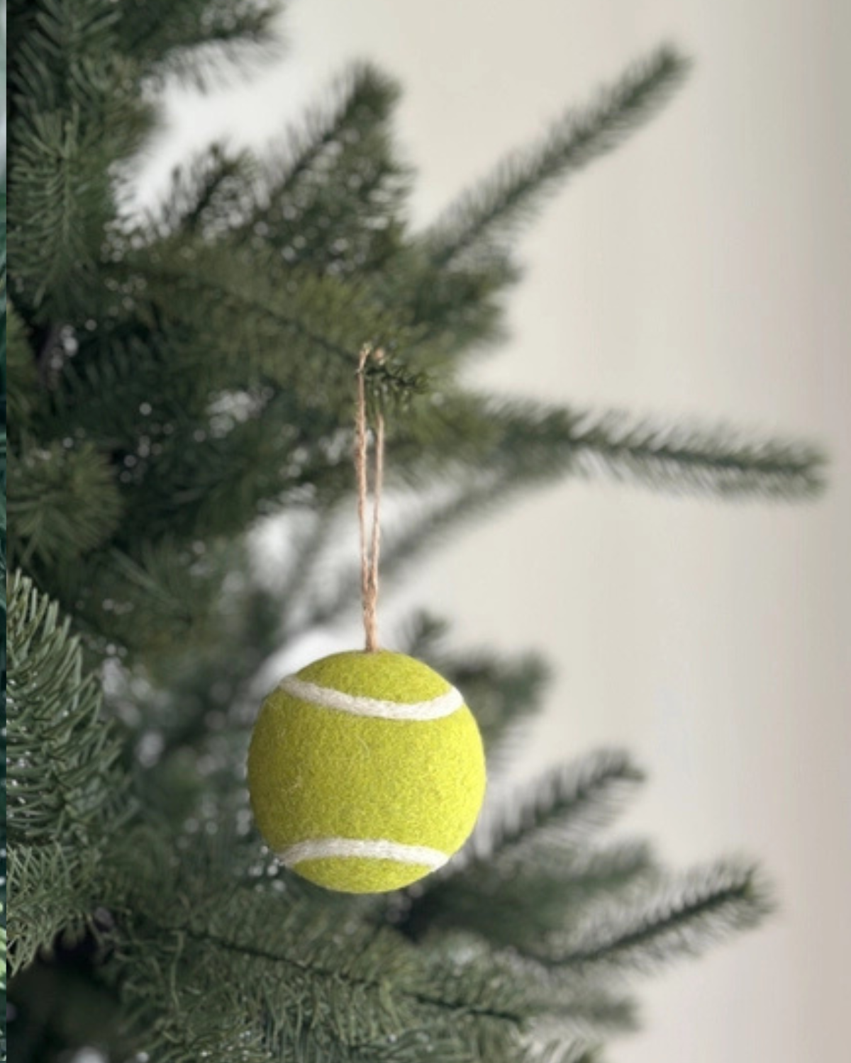 Felt Tennis Ball Ornament