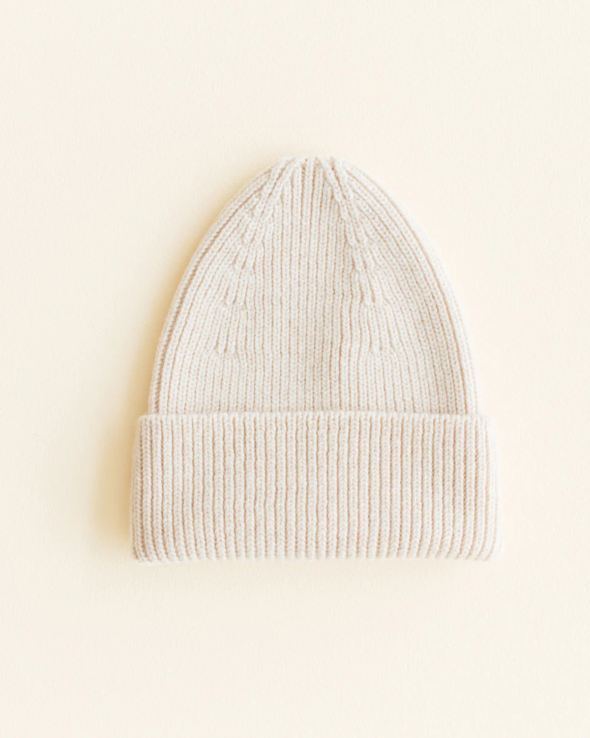 Kids Beanie Fonzie - cream <br>hvid