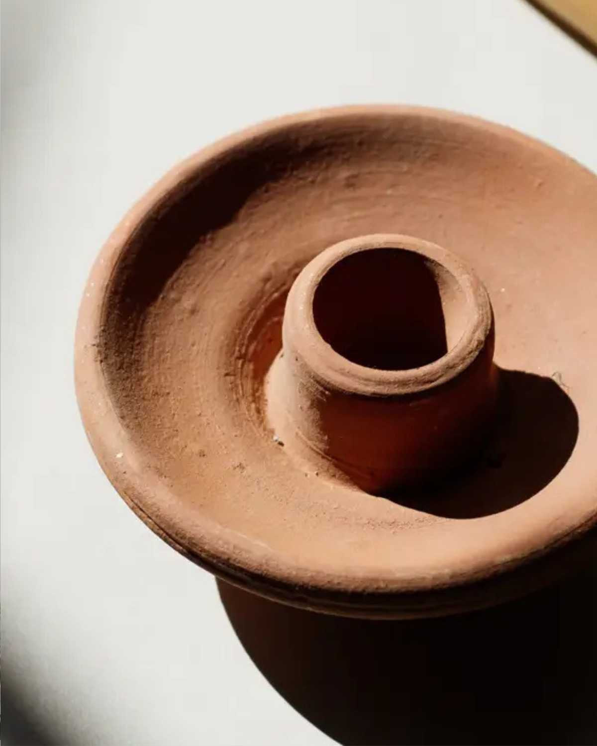 Clay Handcrafted Candle Holder