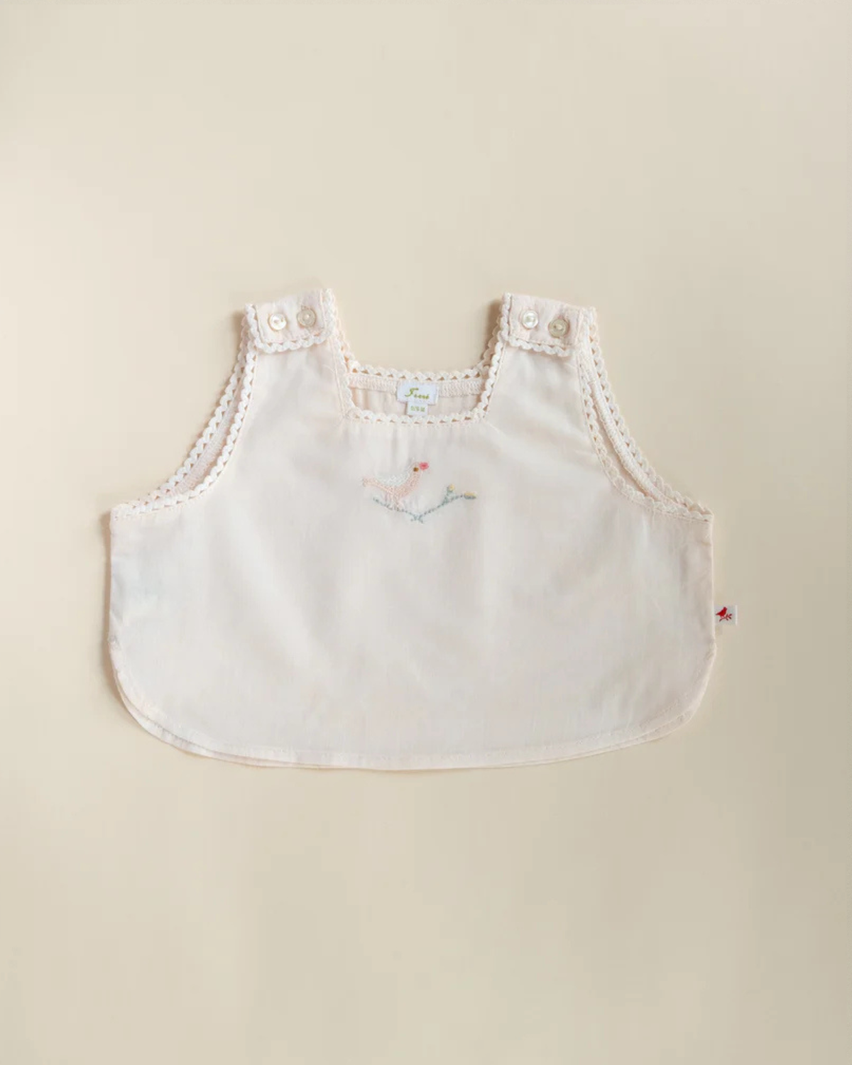 Voile Birdie Smock - Barely Pink